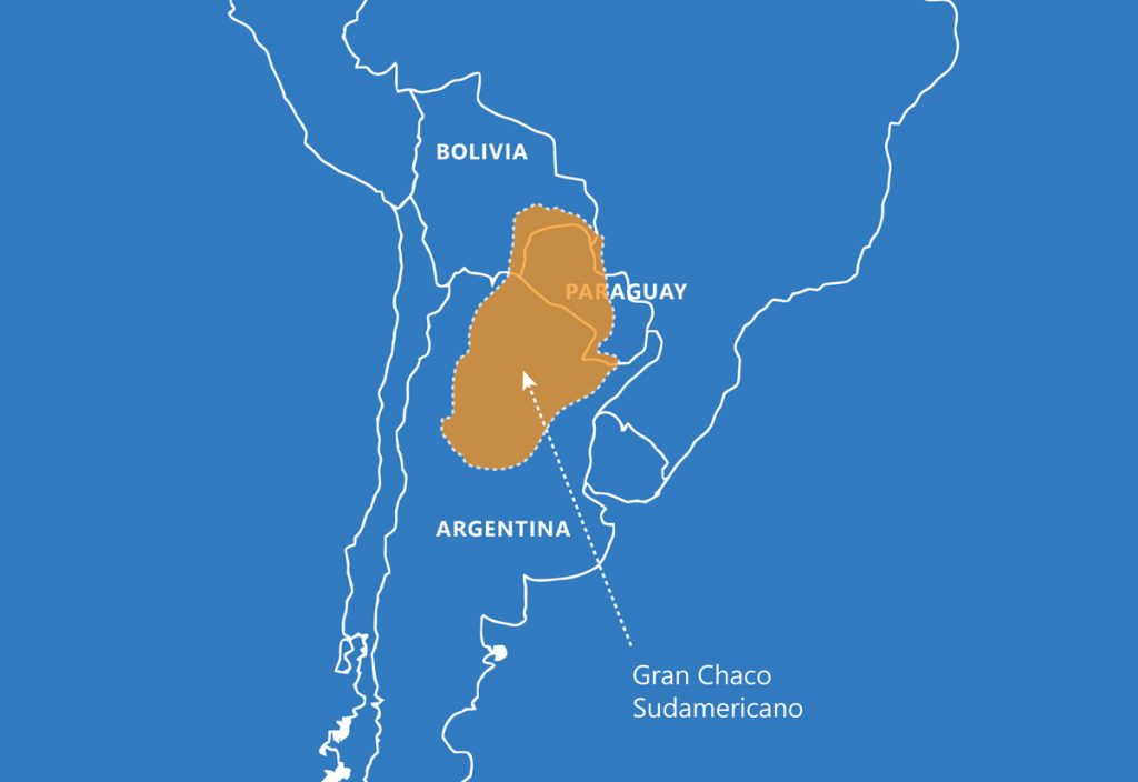 Mapa del Gran Chaco argentino 