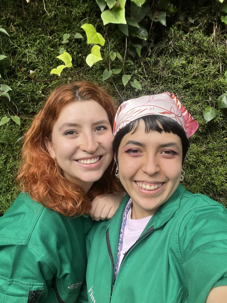 María Alejandra Rodríguez y María Paula Triana, creadoras de Metamórifica lab donde crean porductos a partir de plástico reciclado